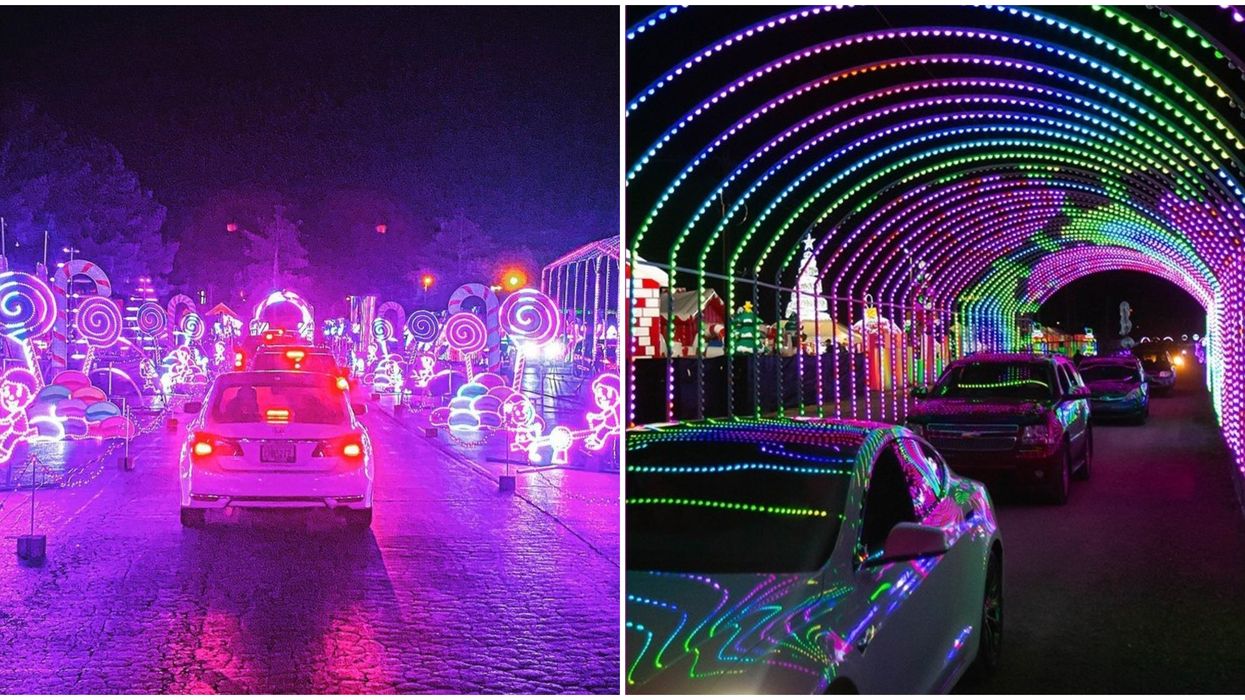 World of Illumination Candy Rish Drive-Thru Light Show Atlanta Georgia