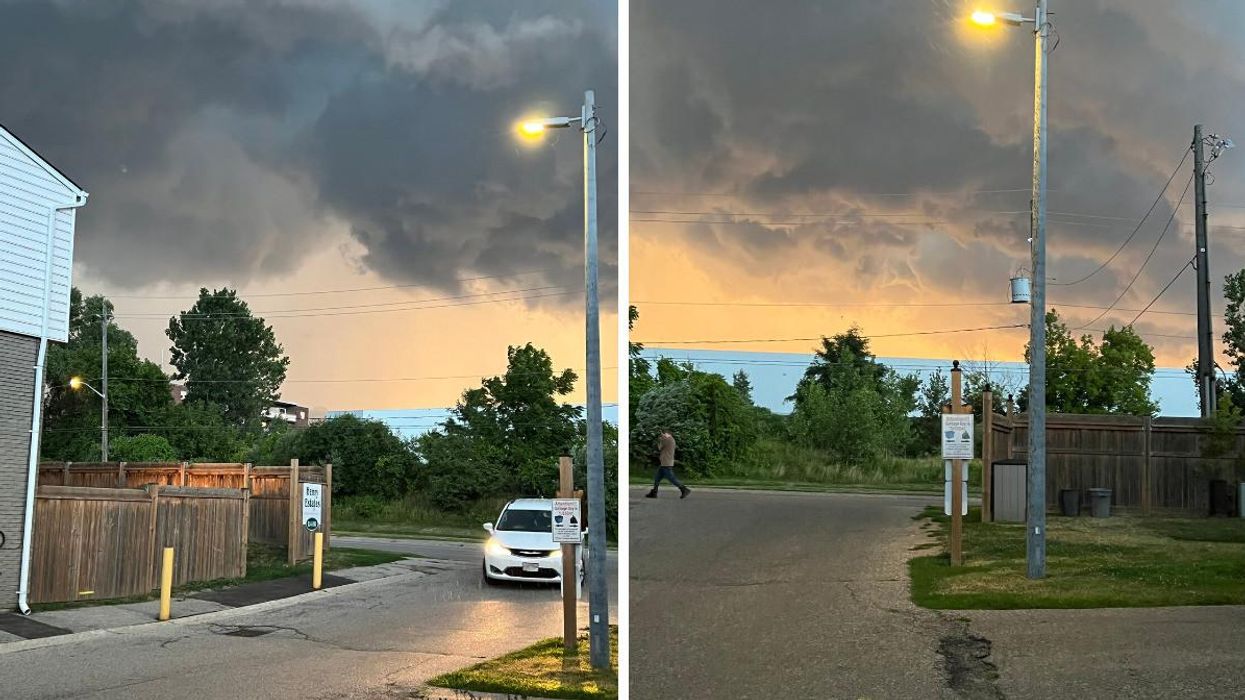 Yesterday's storm over Brantford
