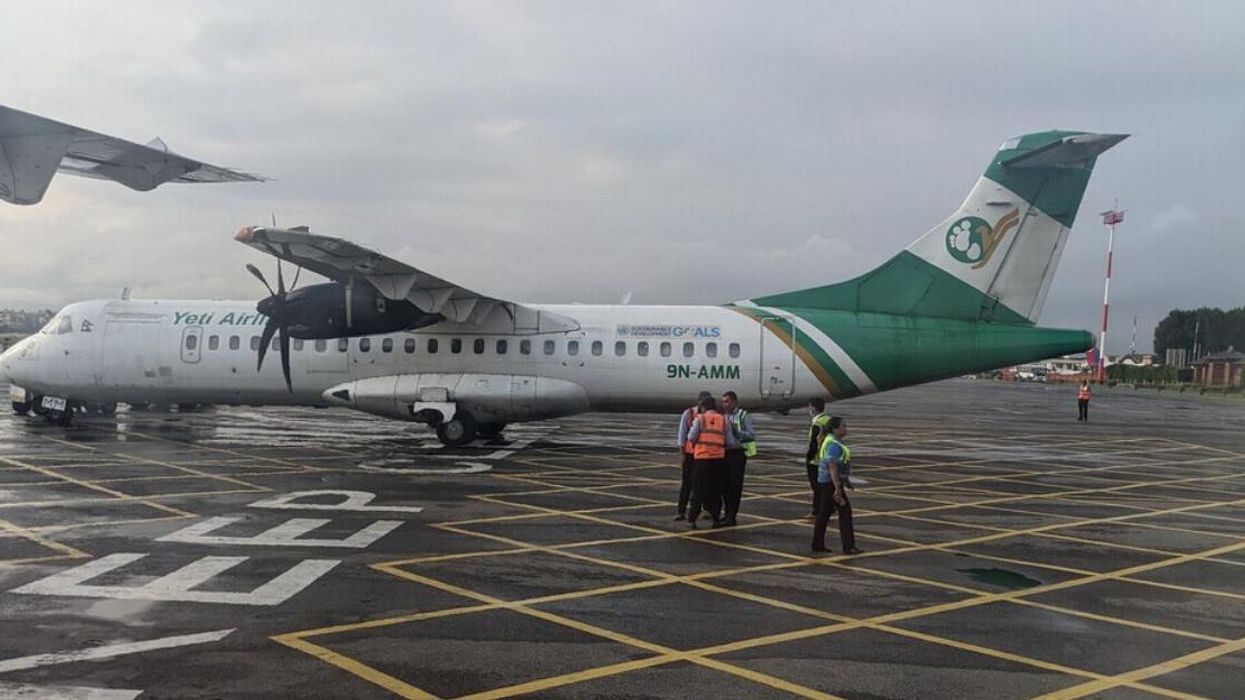 Yeti Airlines Plane at Tribhuvan International Airport.