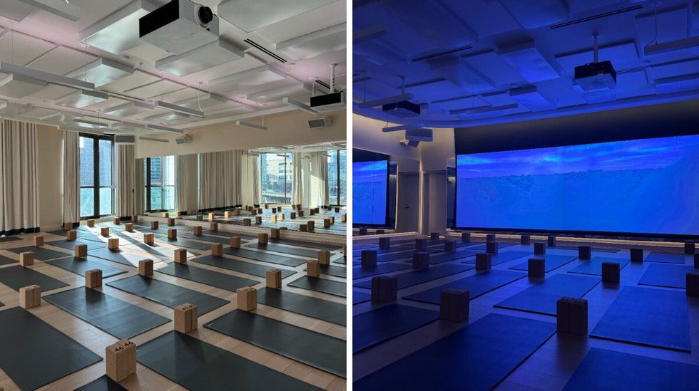 Yoga Studio at Sweat and Tonic in The Well.