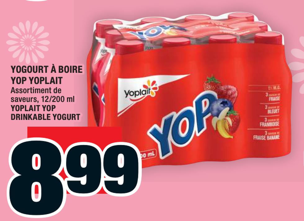 Yogourt \u00e0 boire Yoplait