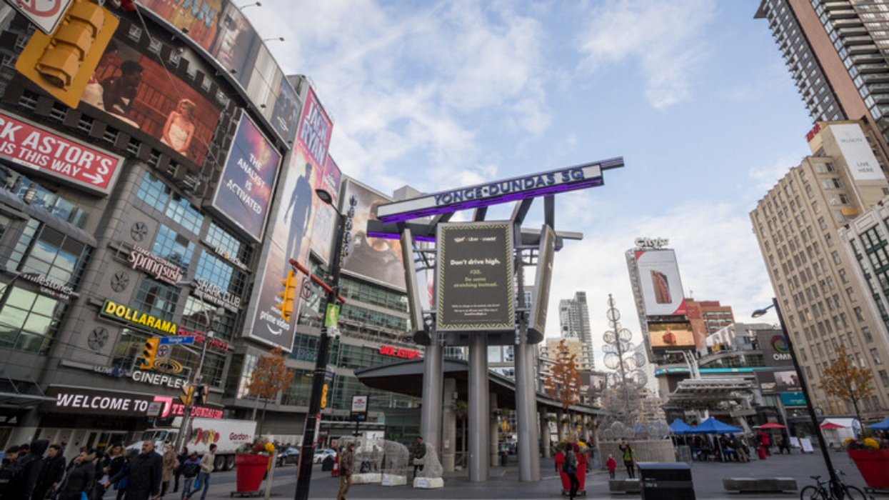 Yonge and Dundas Square.