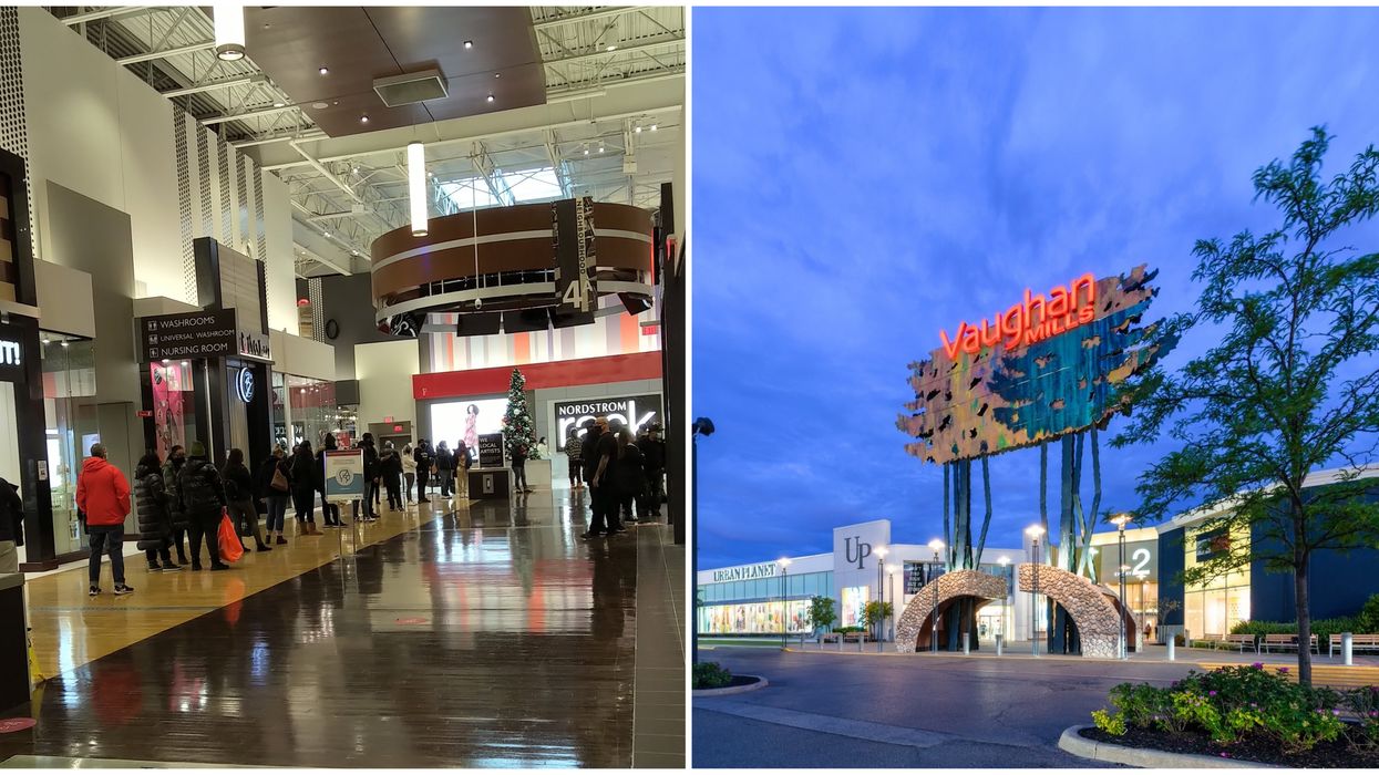 York Region Lockdown Has People Flocking To Vaughan Mills & Another Mall Extended Hours