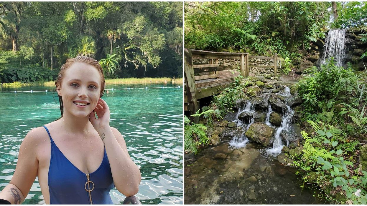 You Can Find A Hidden Waterfall At This Mesmerizing Turquoise Spring Near Tampa