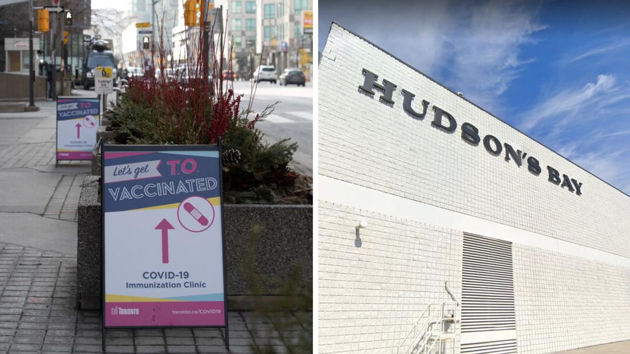You Can Get 20% Off Hudson's Bay If You Get Vaccinated At Woodbine Mall In Toronto Today