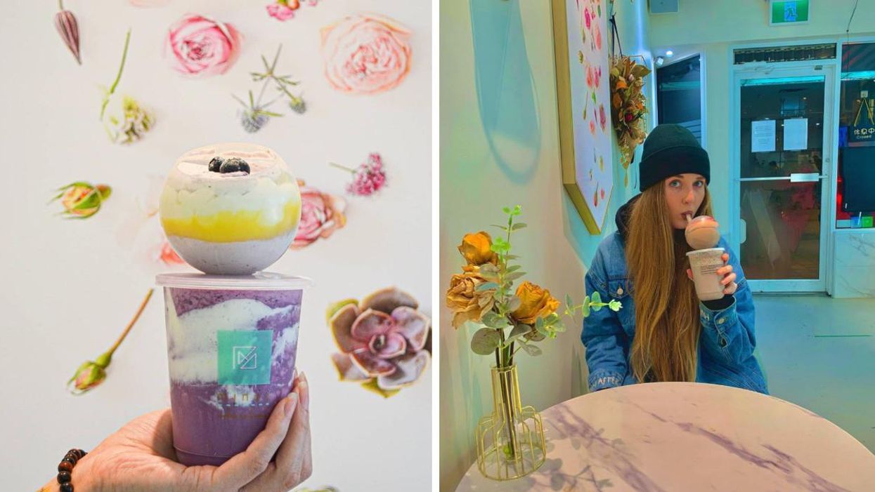 You Can Get Bubble Tea With A Cake On Top At This Spot In Vancouver & It Looks Delicious