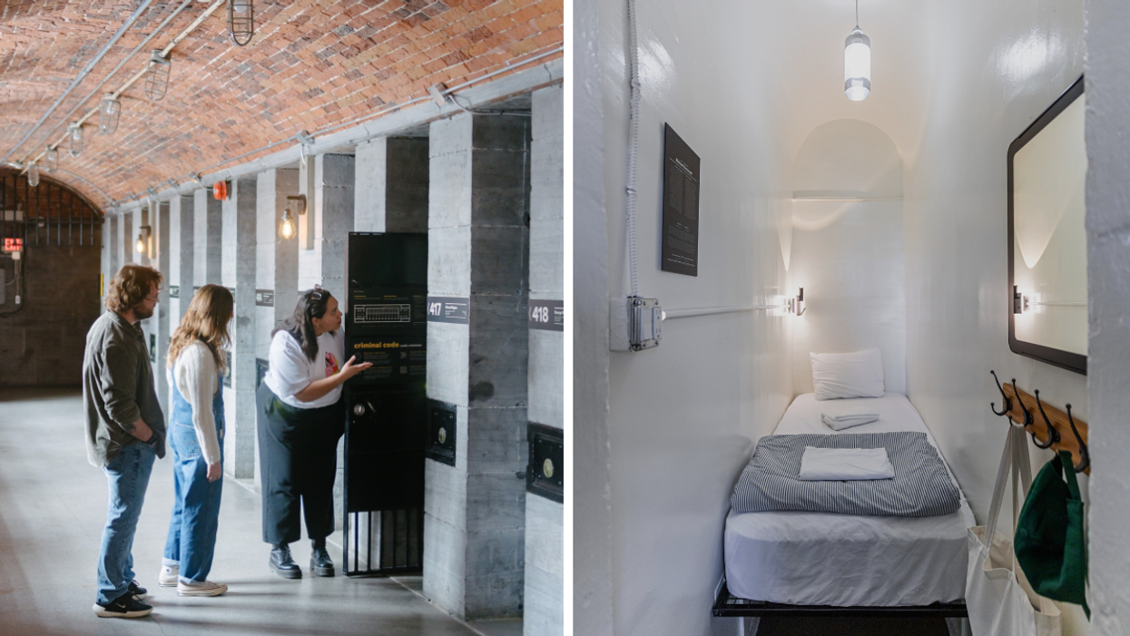 You can sleep in a 150-year-old jail cell with OG iron doors at this unique Ottawa hostel
