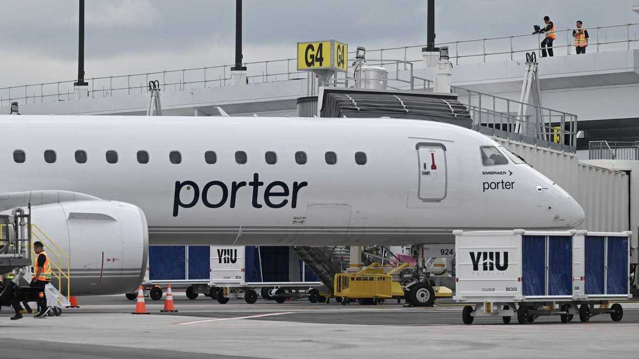 Young child forces Porter to cancel flight