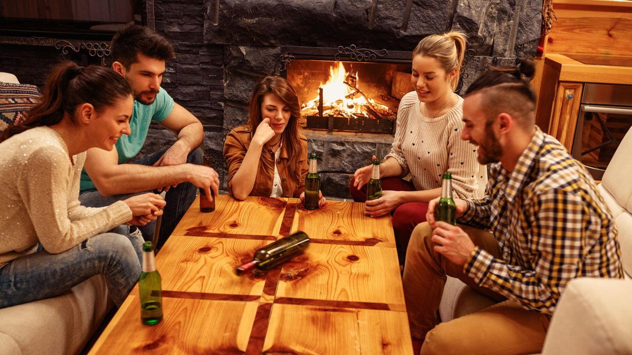 Young people play game of Truth or Dare