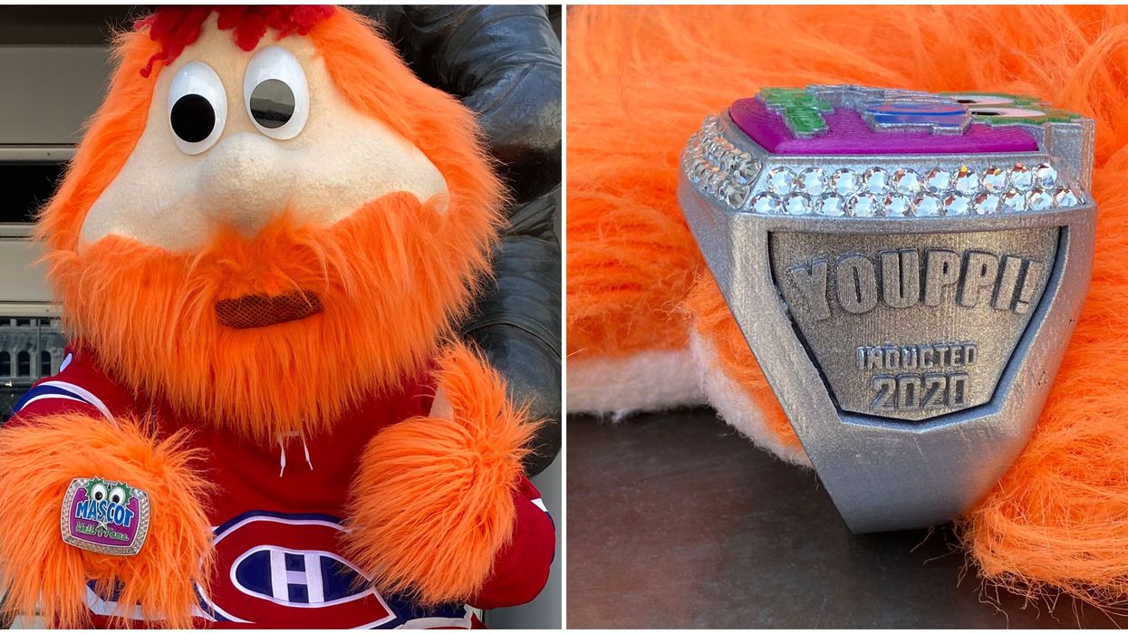Youppi!, la mascotte des Canadiens de Montréal, est intronisée au Temple de la renommée