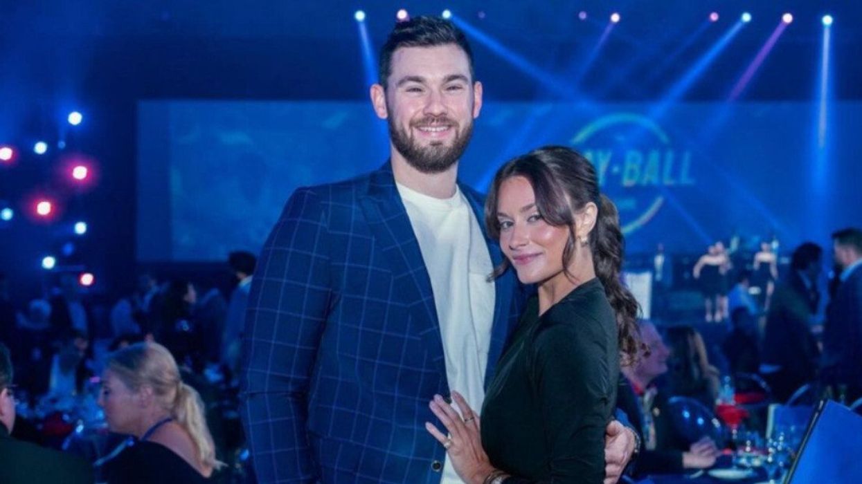 Zach Pop and his fiancée Taye Anita.