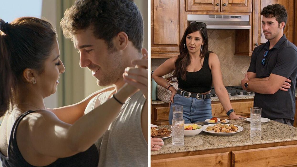 Zanab Jaffrey and Cole Barnett on Netflix's "Love Is Blind."