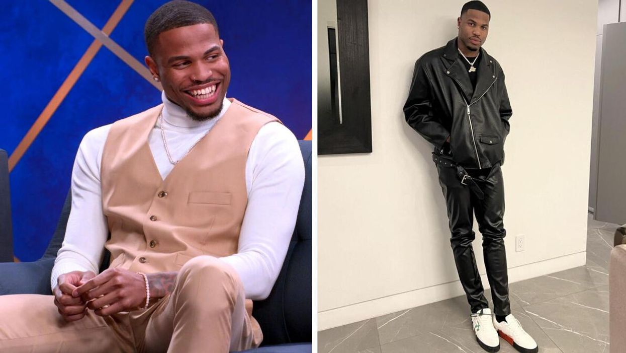 Zay Wilson during "The Ultimatum" cast reunion. Right: Zay Wilson.