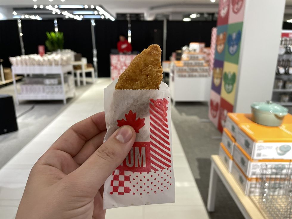 Zellers chicken finger.