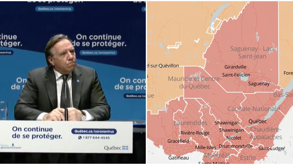 Zone rouge : D'autres régions du Québec passent au rouge durant les Fêtes