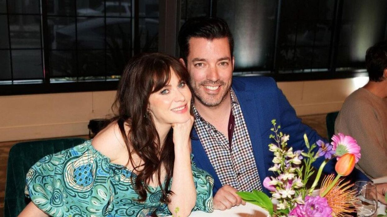 Zooey Deschanel and Jonathan Scott.