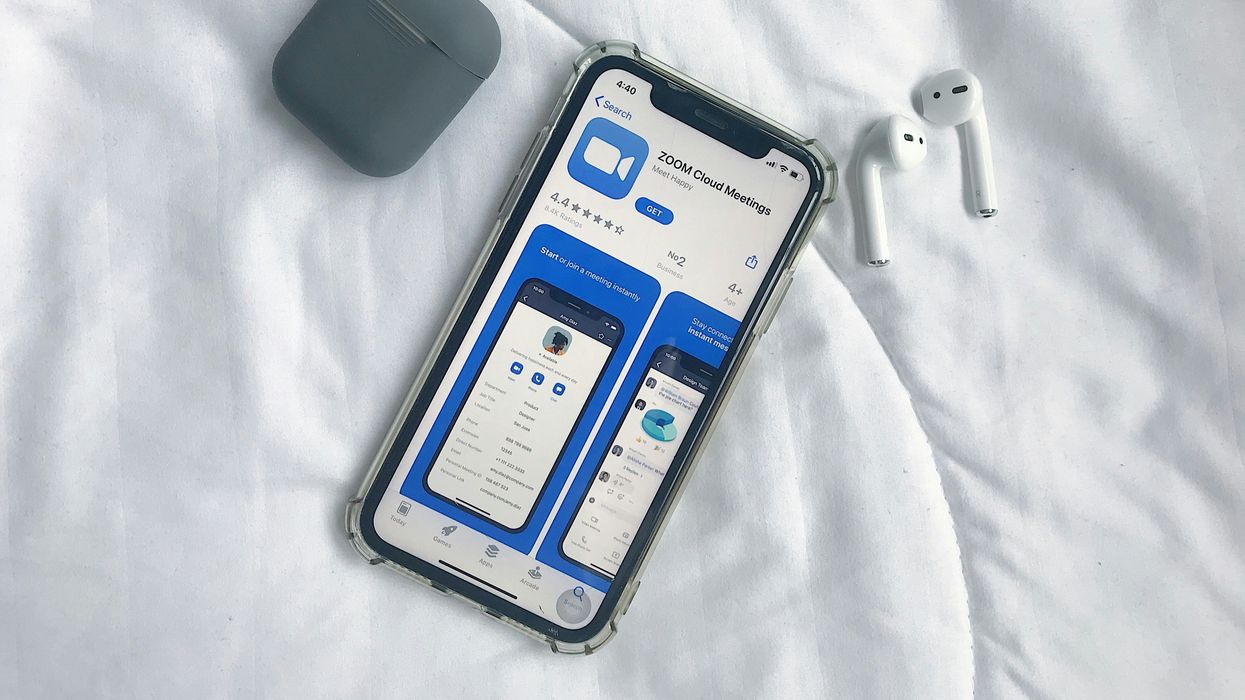 zoom app on an iphone